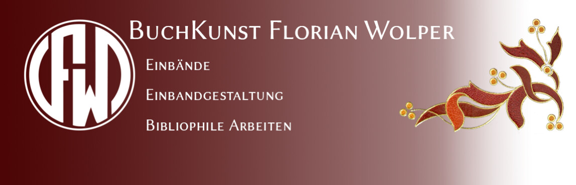 Logo mit Titel Buchkunst Florian Wolper